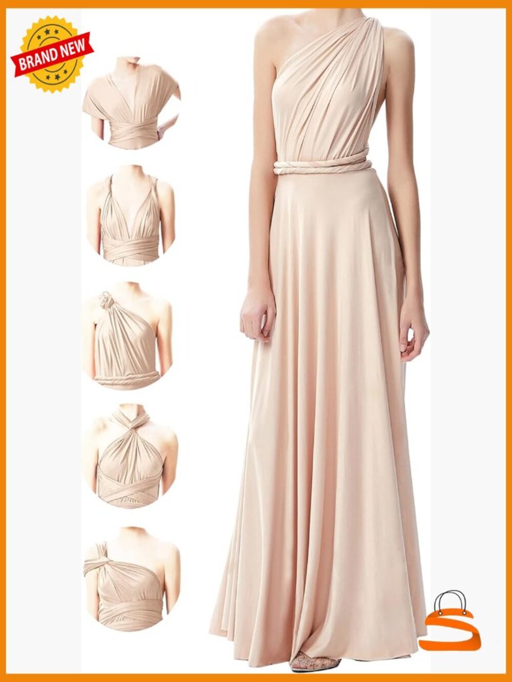 Convertible Infinity Wrap Dress Maxi Long Plus Size Bridesmaid Wedding Guest